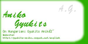 aniko gyukits business card